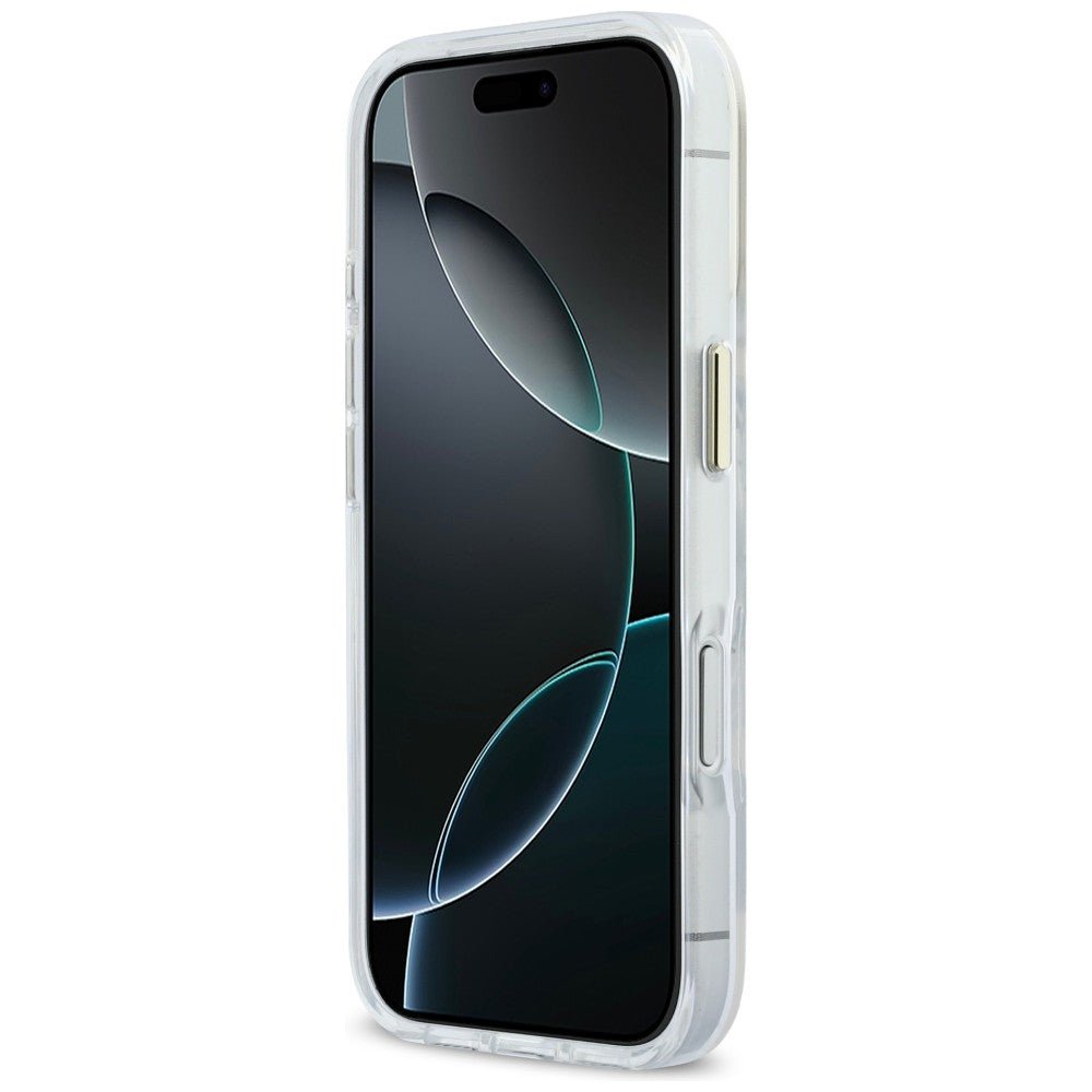 Karl Lagerfeld iPhone 17 Pro - Σκληρή Θήκη με Πλαίσιο Σιλικόνης - IML Choupettes Karl Script Logo MagSafe - Clear