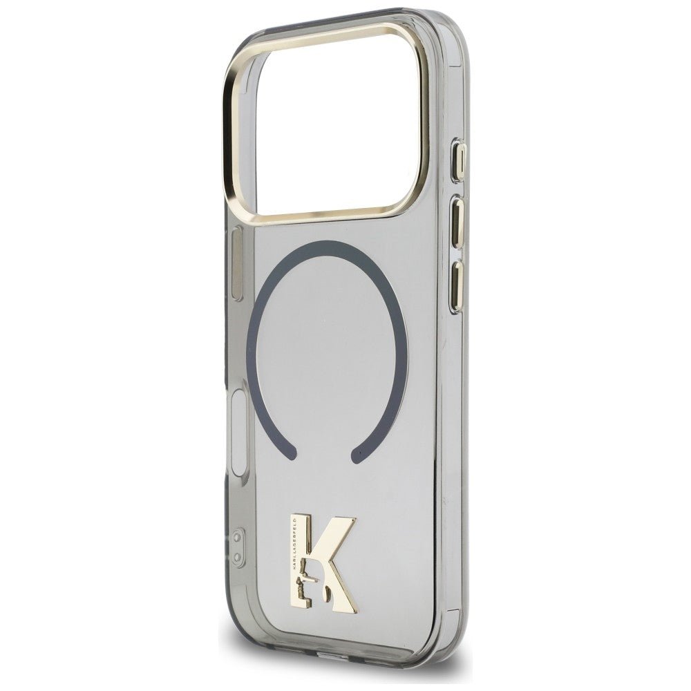 Karl Lagerfeld iPhone 17 Pro - Σκληρή Θήκη με Πλαίσιο Σιλικόνης - IML K Head Logo MagSafe - Black