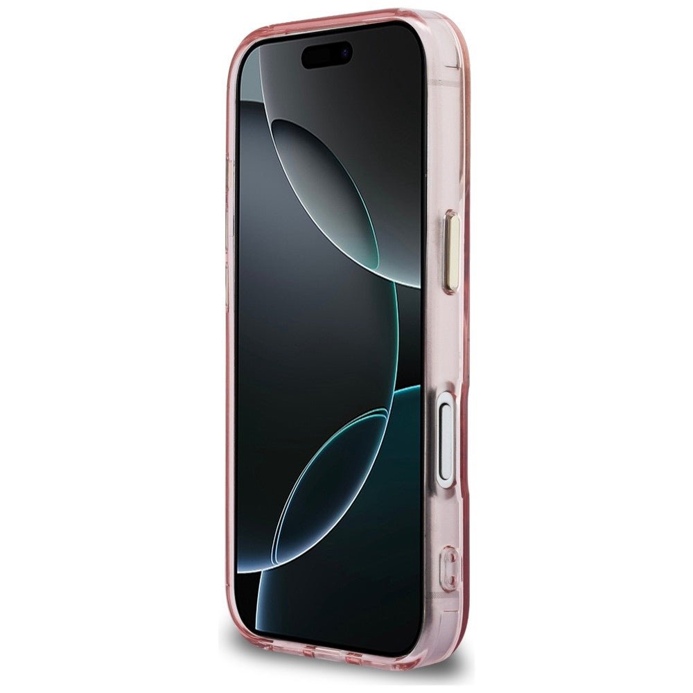 Karl Lagerfeld iPhone 17 Pro - Σκληρή Θήκη με Πλαίσιο Σιλικόνης - IML K Head Logo MagSafe - Pink