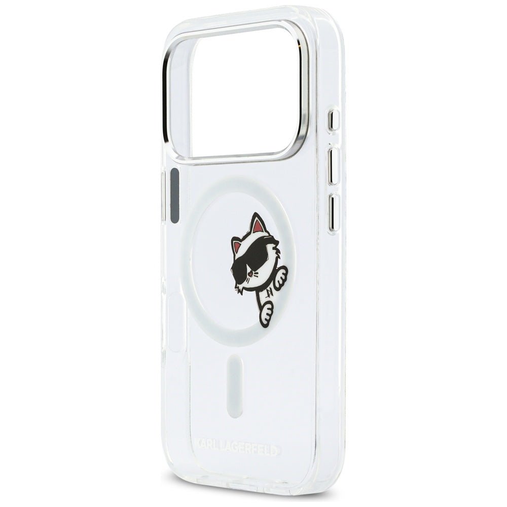 Karl Lagerfeld iPhone 17 Pro - Σκληρή Θήκη με Πλαίσιο Σιλικόνης - IML Peekaboo MagSafe - Διάφανη