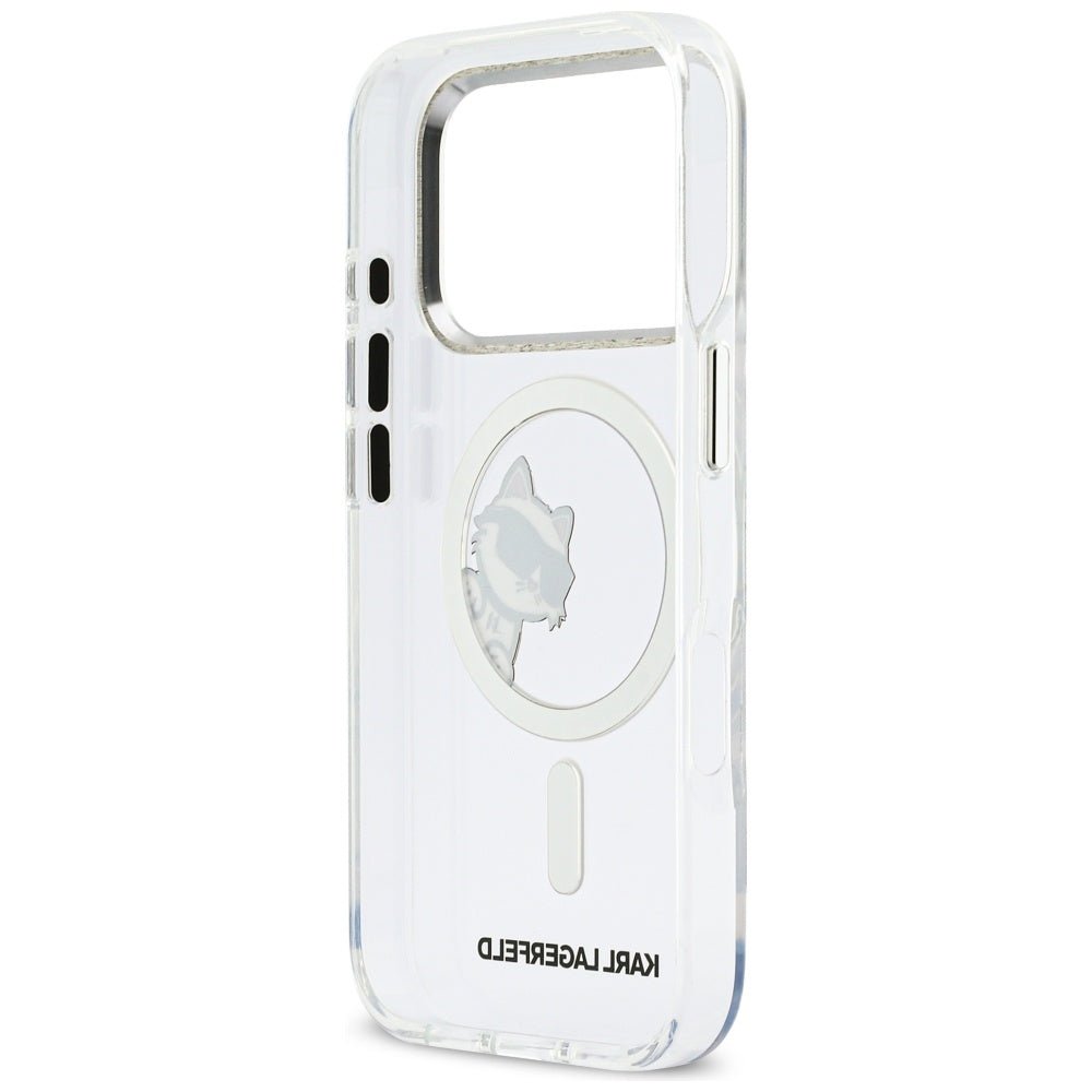 Karl Lagerfeld iPhone 17 Pro - Σκληρή Θήκη με Πλαίσιο Σιλικόνης - IML Peekaboo MagSafe - Διάφανη