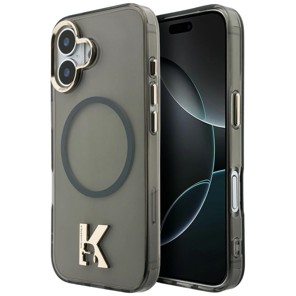Karl Lagerfeld iPhone 17 - Σκληρή Θήκη με Πλαίσιο Σιλικόνης - IML K Head Logo MagSafe - Black