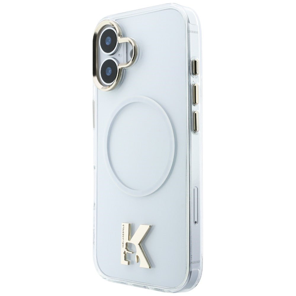 Karl Lagerfeld iPhone 17 - Σκληρή Θήκη με Πλαίσιο Σιλικόνης - IML K Head Logo MagSafe - Clear