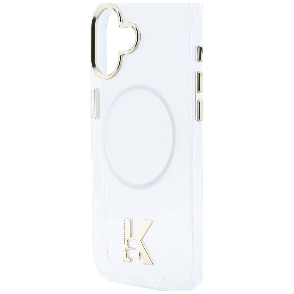 Karl Lagerfeld iPhone 17 - Σκληρή Θήκη με Πλαίσιο Σιλικόνης - IML K Head Logo MagSafe - Clear