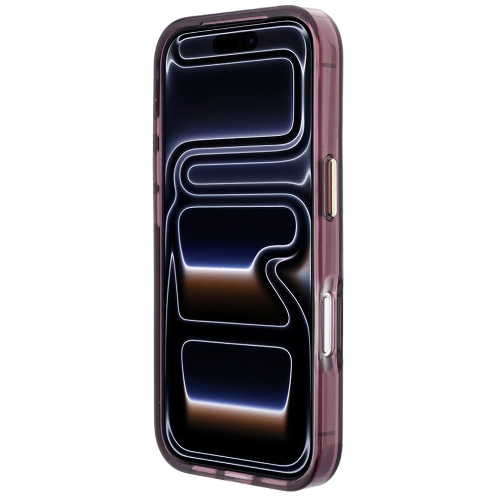 Karl Lagerfeld iPhone 18 Pro Max / iPhone 17 Pro Max - Σκληρή Θήκη με Πλαίσιο Σιλικόνης - IML Big Signature Resin Metal Frame - Burgundy