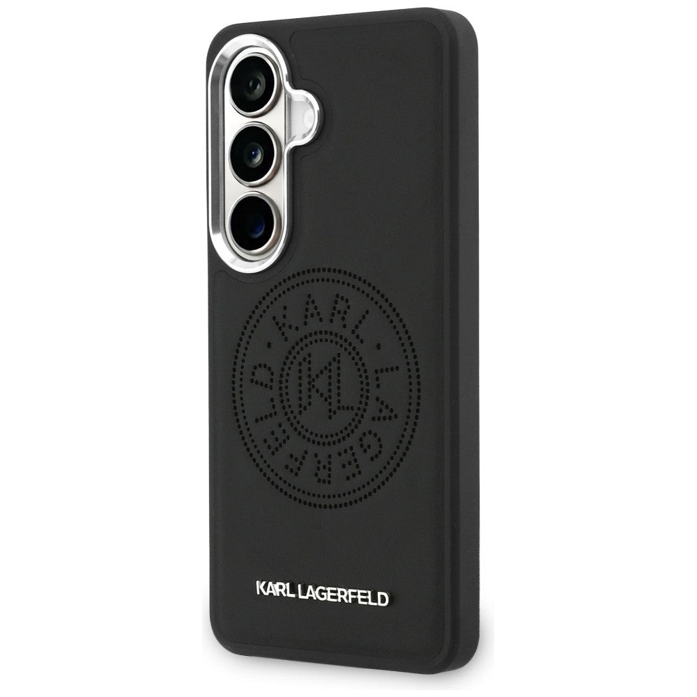 Karl Lagerfeld Samsung Galaxy S26 Plus - Θήκη με Επένδυση Συνθετικού Δέρματος - Perforated KL MagSafe - Black