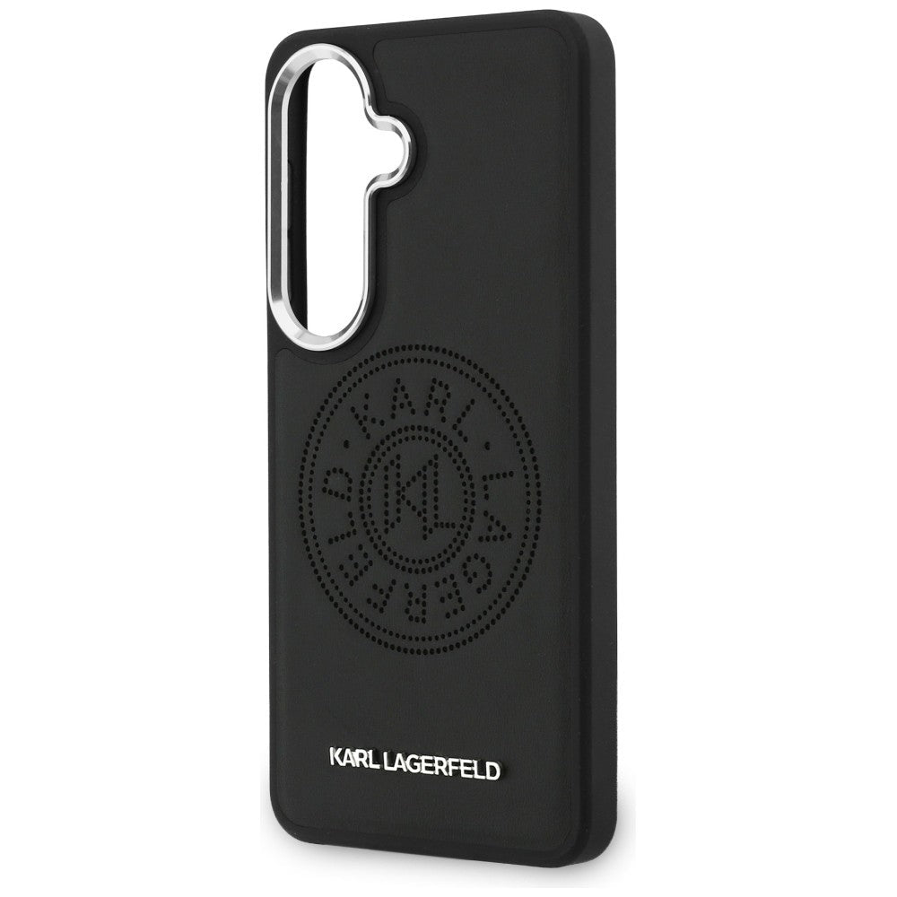 Karl Lagerfeld Samsung Galaxy S26 Plus - Θήκη με Επένδυση Συνθετικού Δέρματος - Perforated KL MagSafe - Black
