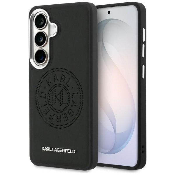 Karl Lagerfeld Samsung Galaxy S26 - Θήκη με Επένδυση Συνθετικού Δέρματος - Perforated KL MagSafe - Black