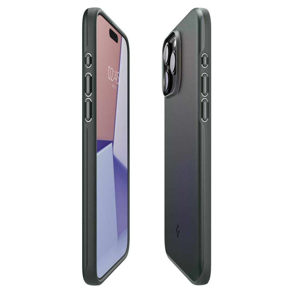 Spigen iPhone 15 Pro Thin Fit Σκληρή Θήκη - Abyss Green