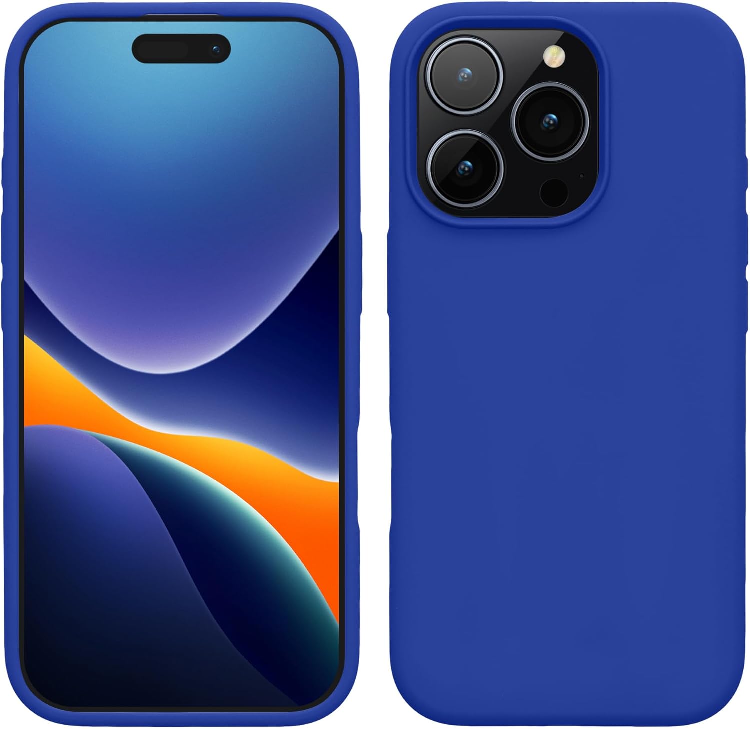 KW iPhone 16 Pro Θήκη Σιλικόνης Rubberized TPU - Baltic Blue