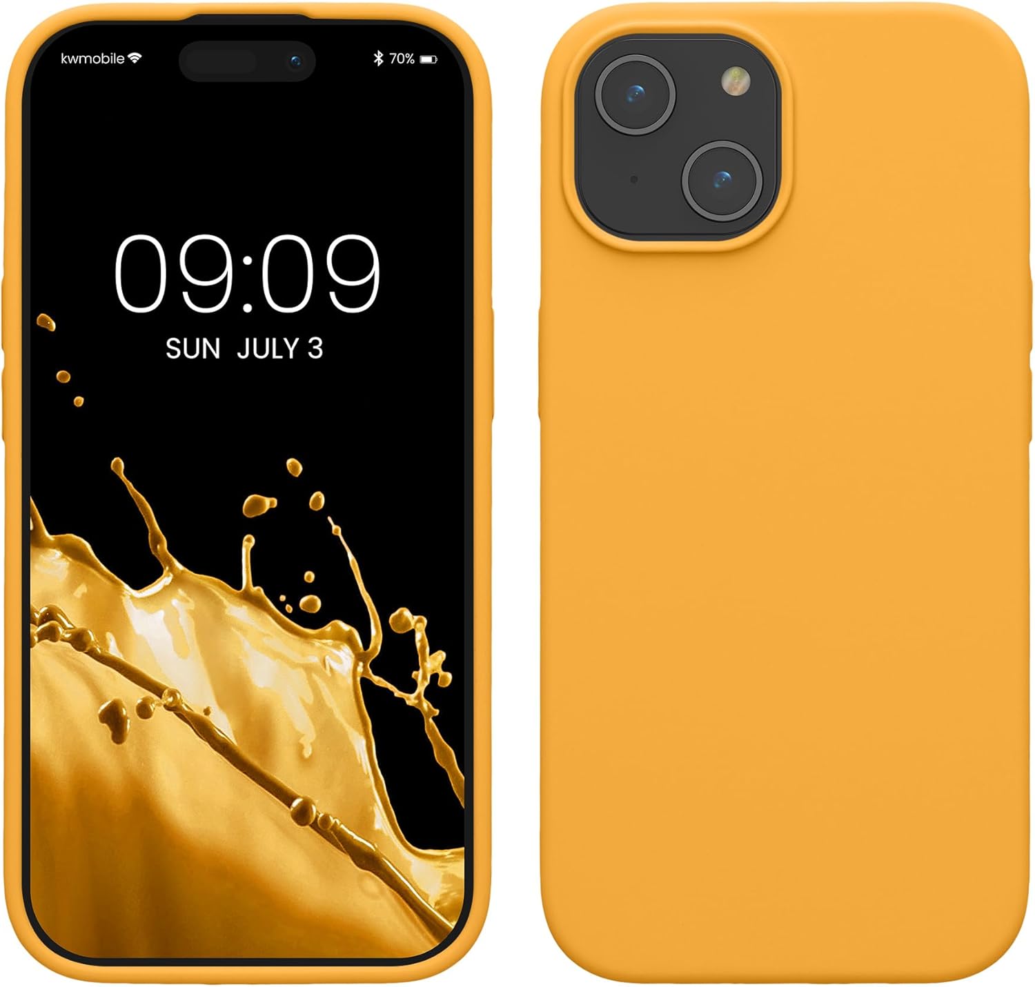 KW iPhone 15 Θήκη Σιλικόνης Rubberized TPU - Mango