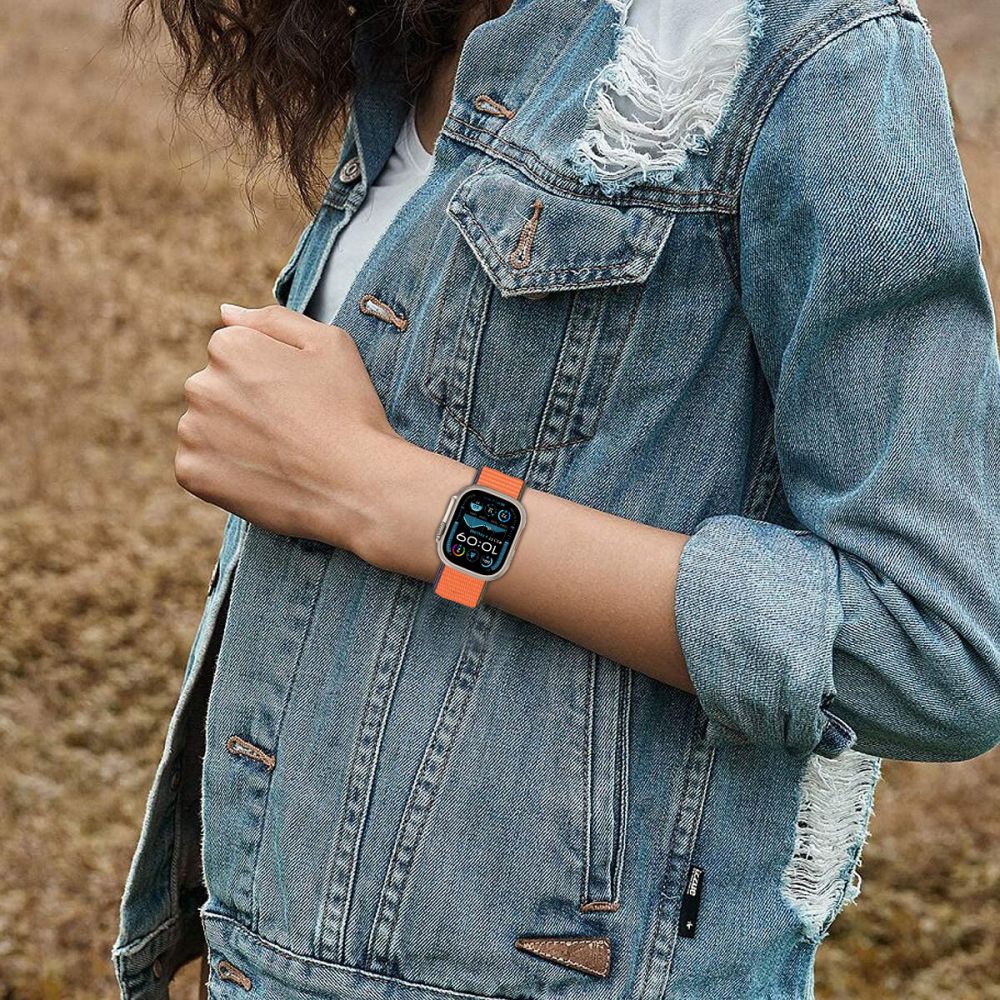 Tech-Protect Λουράκι Apple Watch 8/9/10/11 - SE (1/2/3) - Ultra (1/2/3) – 44/45/46/49mm Nylon - Kumquat