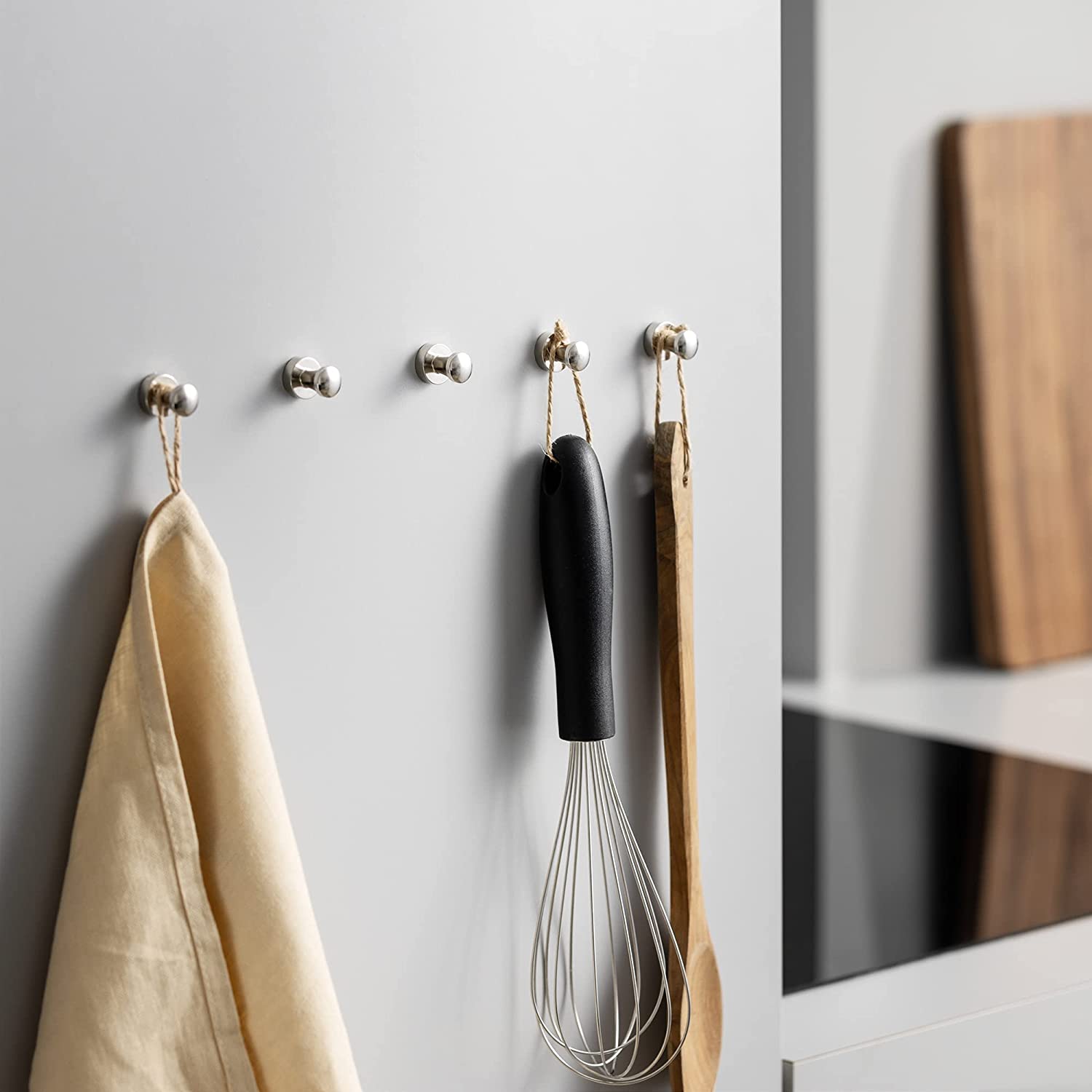 Navaris Σετ με 9 Μαγνητικά Άγκιστρα για το Μπάρμπεκιου - Silver - 55339.01