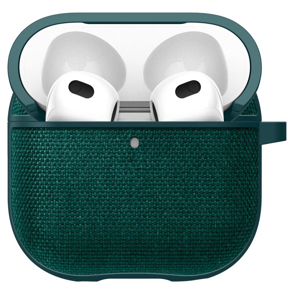 Spigen AirPods 4 Θήκη Urban Fit από Σιλικόνη και Ύφασμα - Midnight Green