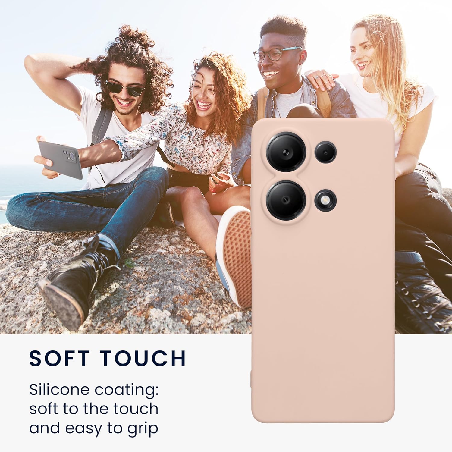 KW Xiaomi Redmi Note 13 Pro 4G Θήκη Σιλικόνης TPU - Coconut Swirl