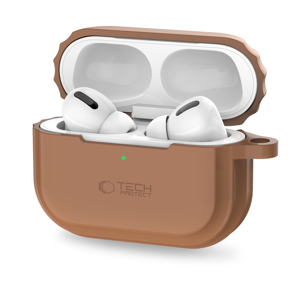 Tech-Protect AirPods Pro 1 / 2 Θήκη Σιλικόνης - Silicone Rope - Chocolate Brown