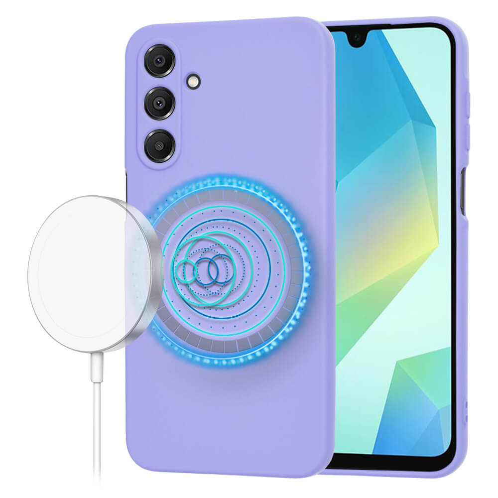 Techsuit Samsung Galaxy A16 4G / A16 5G SoftFlex MagSafe Θήκη Σιλικόνης - Light Purple