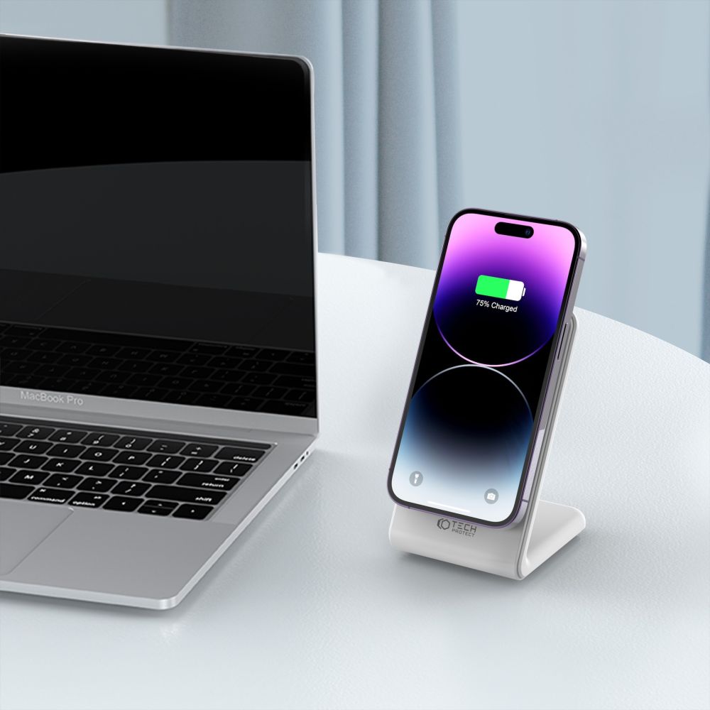 Tech-Protect QI15W-A23 Ασύρματος Μαγνητικός Φορτιστής MagSafe - White