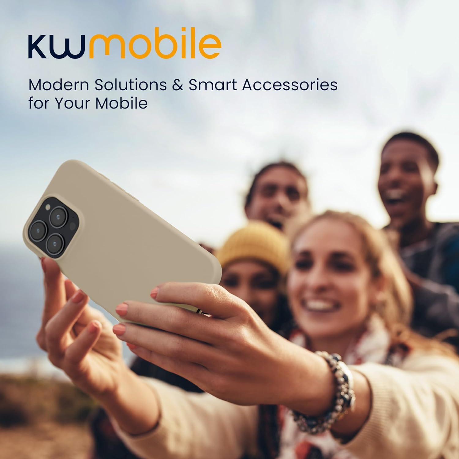 KW iPhone 16 Pro Λεπτή Θήκη Σιλικόνης TPU - Cream