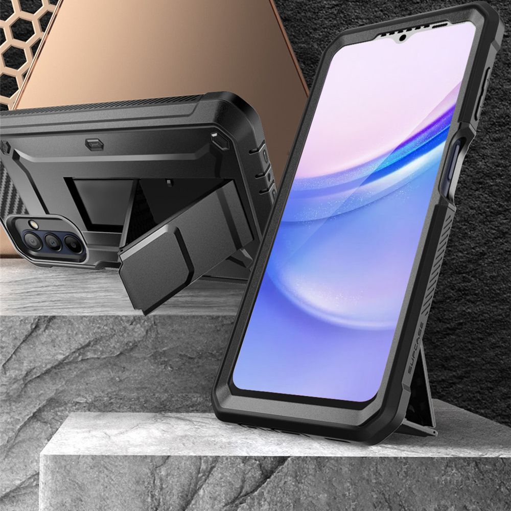 Supcase Samsung Galaxy A16 4G / A16 5G Unicorn Beetle Pro Σκληρή Θήκη με Προστασία Οθόνης και Stand - Black