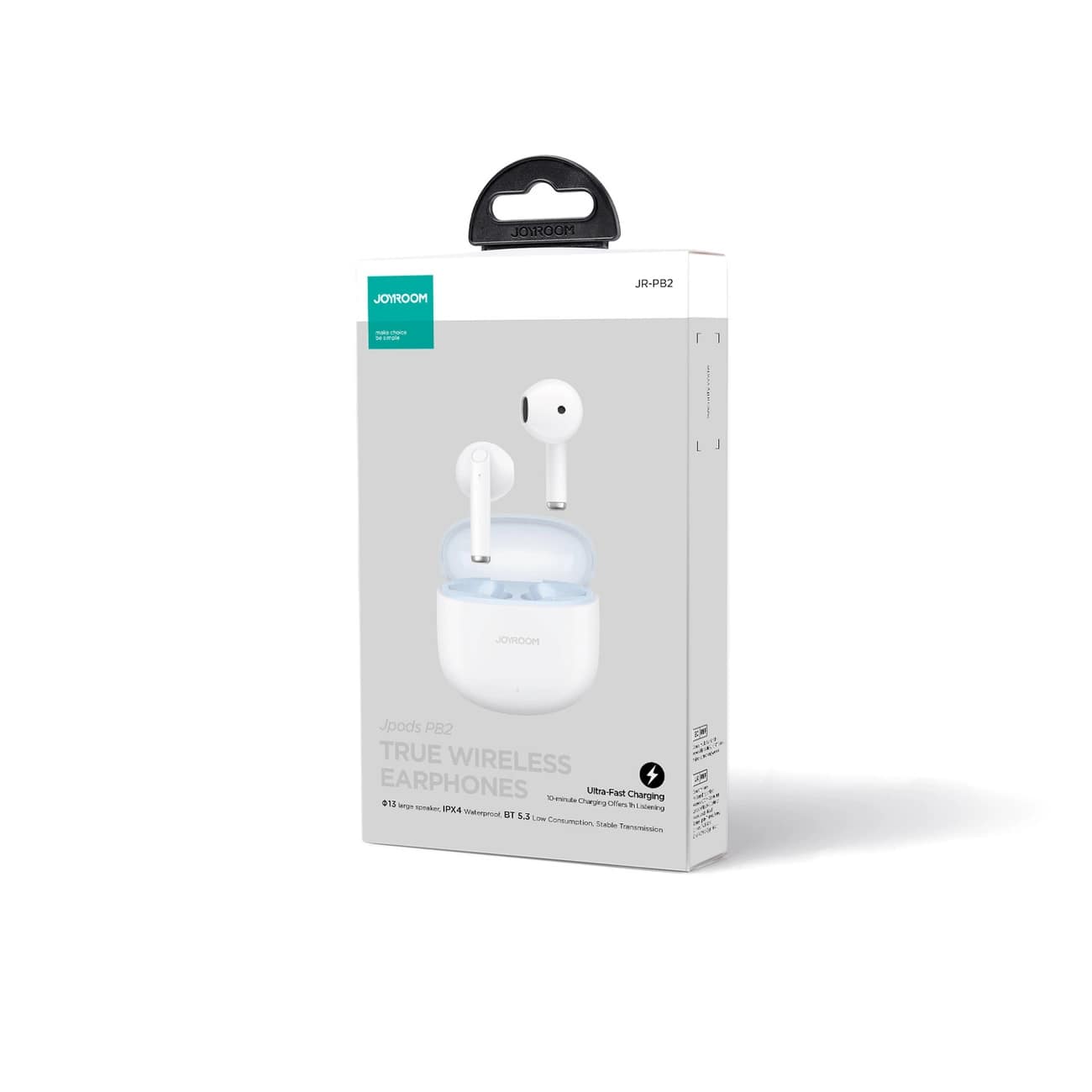 Joyroom Jpods Series TWS Bluetooth 5.3 - Ασύρματα ακουστικά για Κλήσεις / Μουσική - White - JR-PB2