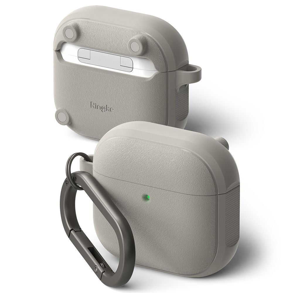 Ringke AirPods 4 Θήκη Σιλικόνης με MagSafe - Onyx Magnetic - Warm Grey