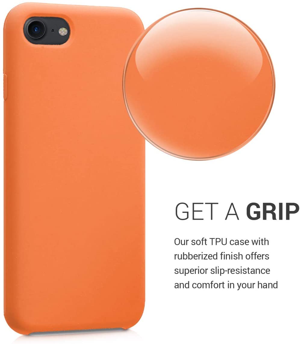 KW iPhone SE 2022 / SE 2020 / 7 / 8 Θήκη Σιλικόνης Rubber TPU - Cosmic Orange - 40225.150
