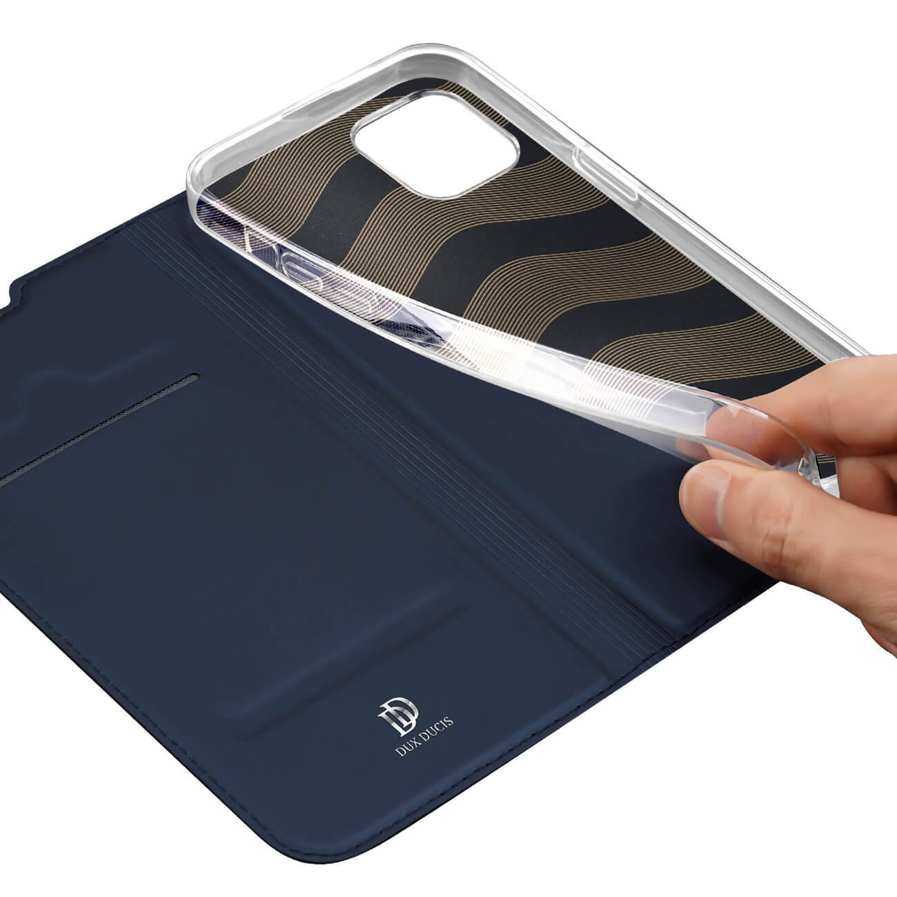 Dux Ducis iPhone 14 Plus Flip Stand Case Θήκη Βιβλίο - Blue