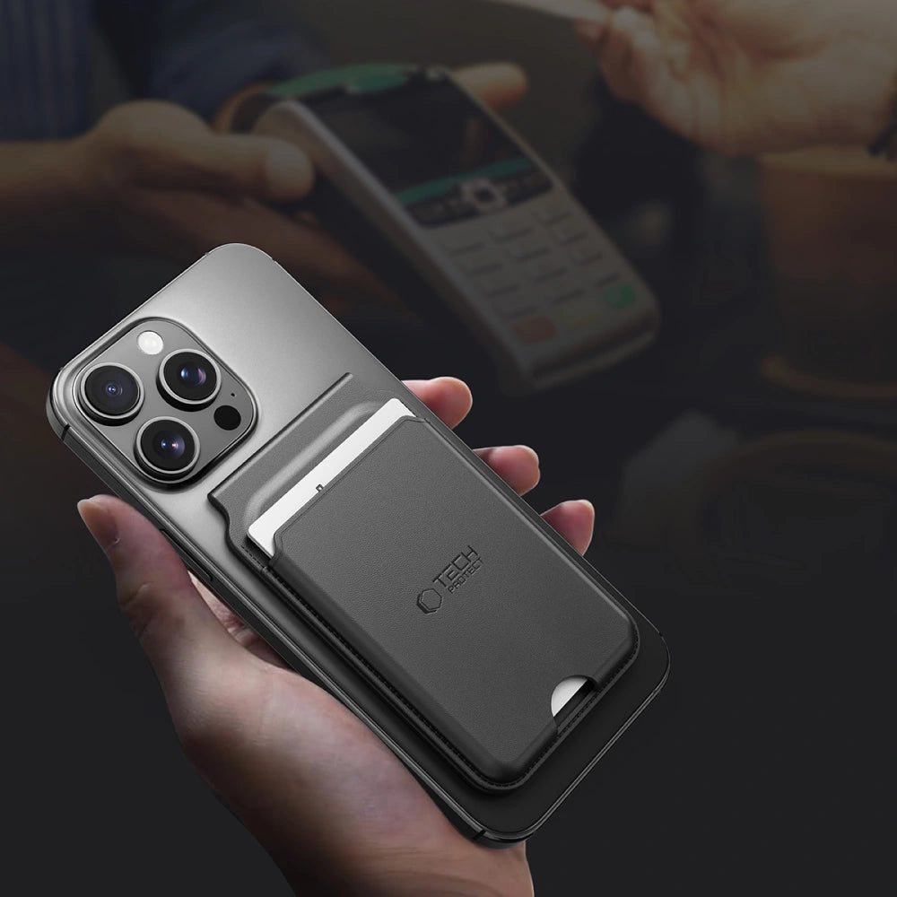 Tech-Protect MagWallet Stand MagSafe - Universal Μαγνητική Θήκη Καρτών / Σταντ - Black