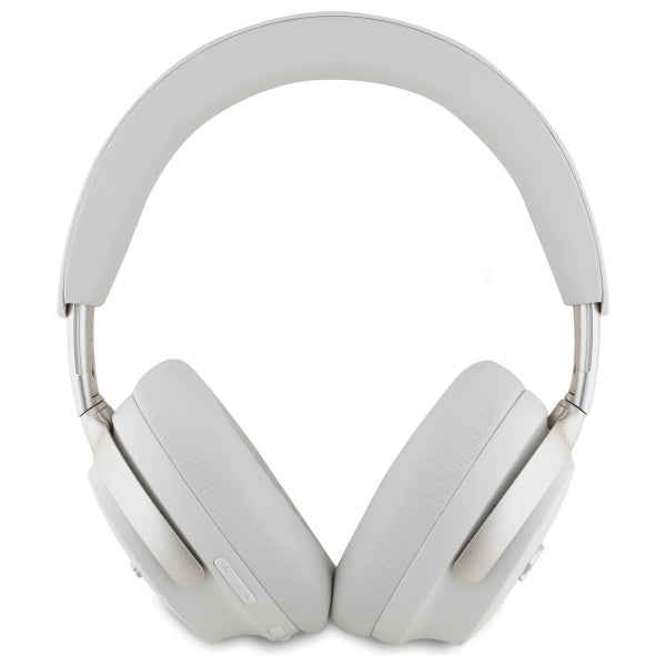 Guess Over-Ear Metal Script Logo - Ασύρματα Bluetooth Ακουστικά ANC - Beige