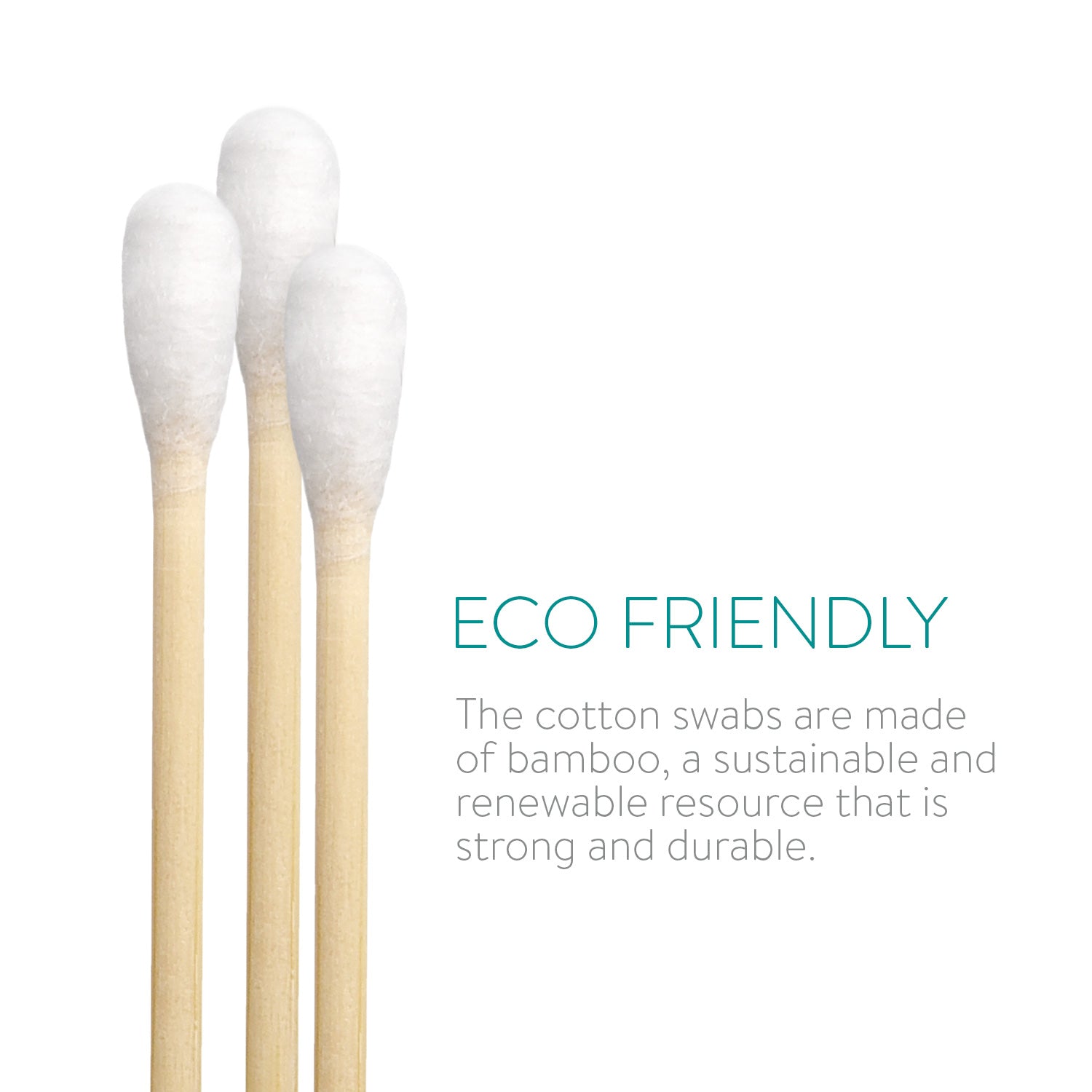 Navaris Βαμβακερές Μπατονέτες από Μπαμπού - 800 τεμάχια - 47518.800