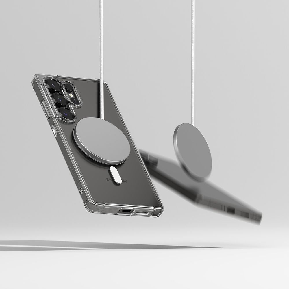 Ringke Samsung Galaxy S25 Ultra - Fusion Magnetic - Σκληρή Θήκη με Πλαίσιο Σιλικόνης και MagSafe - Διάφανη