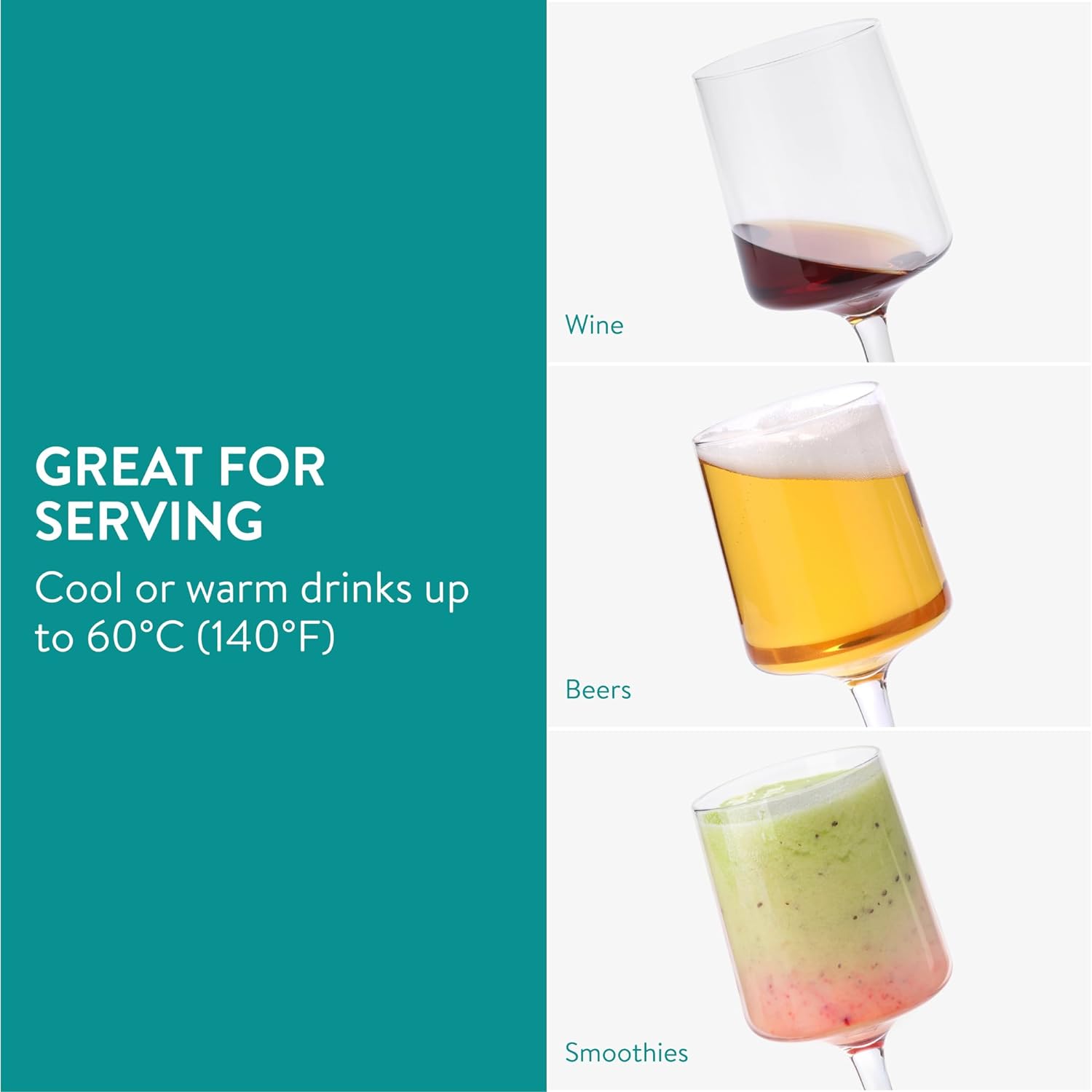 Navaris Σετ με 4 Ποτήρια Κρασιού - Διάφανα - 56212.03