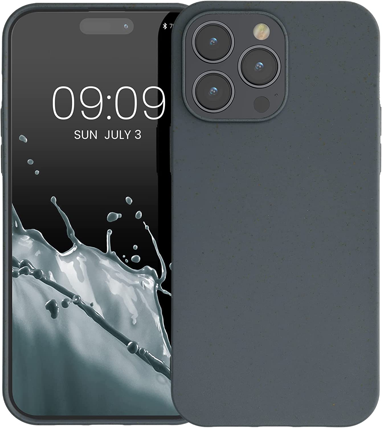 Kalibri iPhone 14 Pro Max Θήκη Σιλικόνης TPU με Ανακυκλώσιμο και Βιοδιασπώμενο Υλικό - Dark Slate - 59220.202