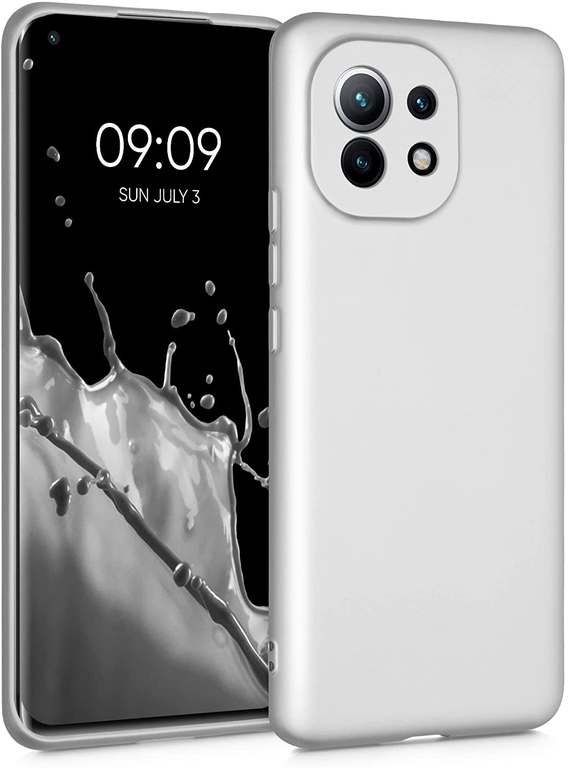 KW Xiaomi Mi 11 Θήκη Σιλικόνης TPU - Metallic Silver - 54189.67