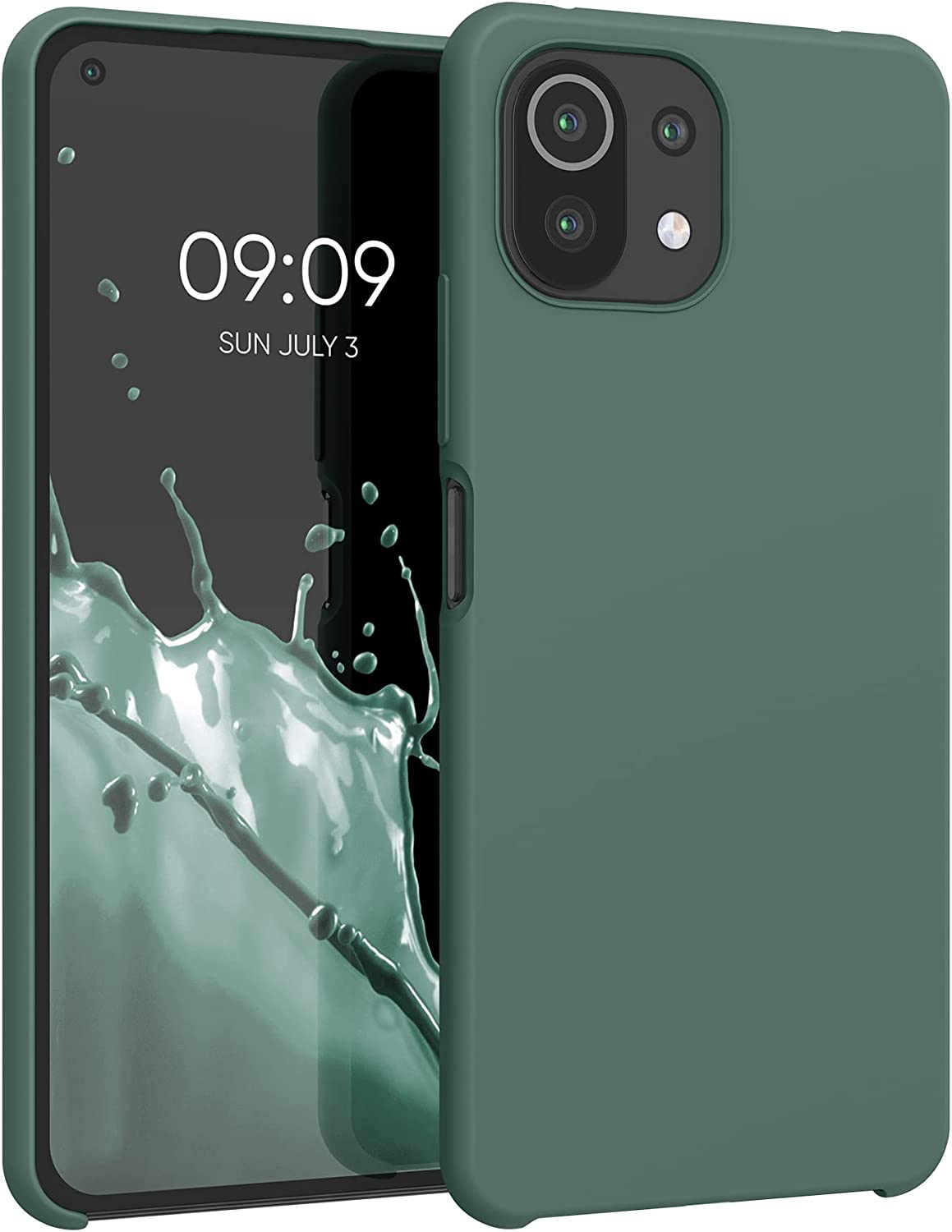 KW Xiaomi Mi 11 Lite / Mi 11 Lite 5G Θήκη Σιλικόνης Rubber TPU - Teal Green - 54730.171