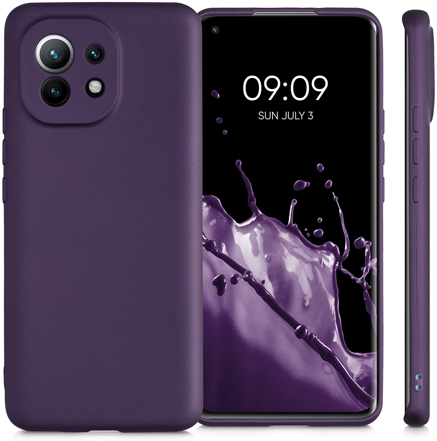 KW Xiaomi Mi 11 Θήκη Σιλικόνης TPU - Metallic Berry - 54189.115