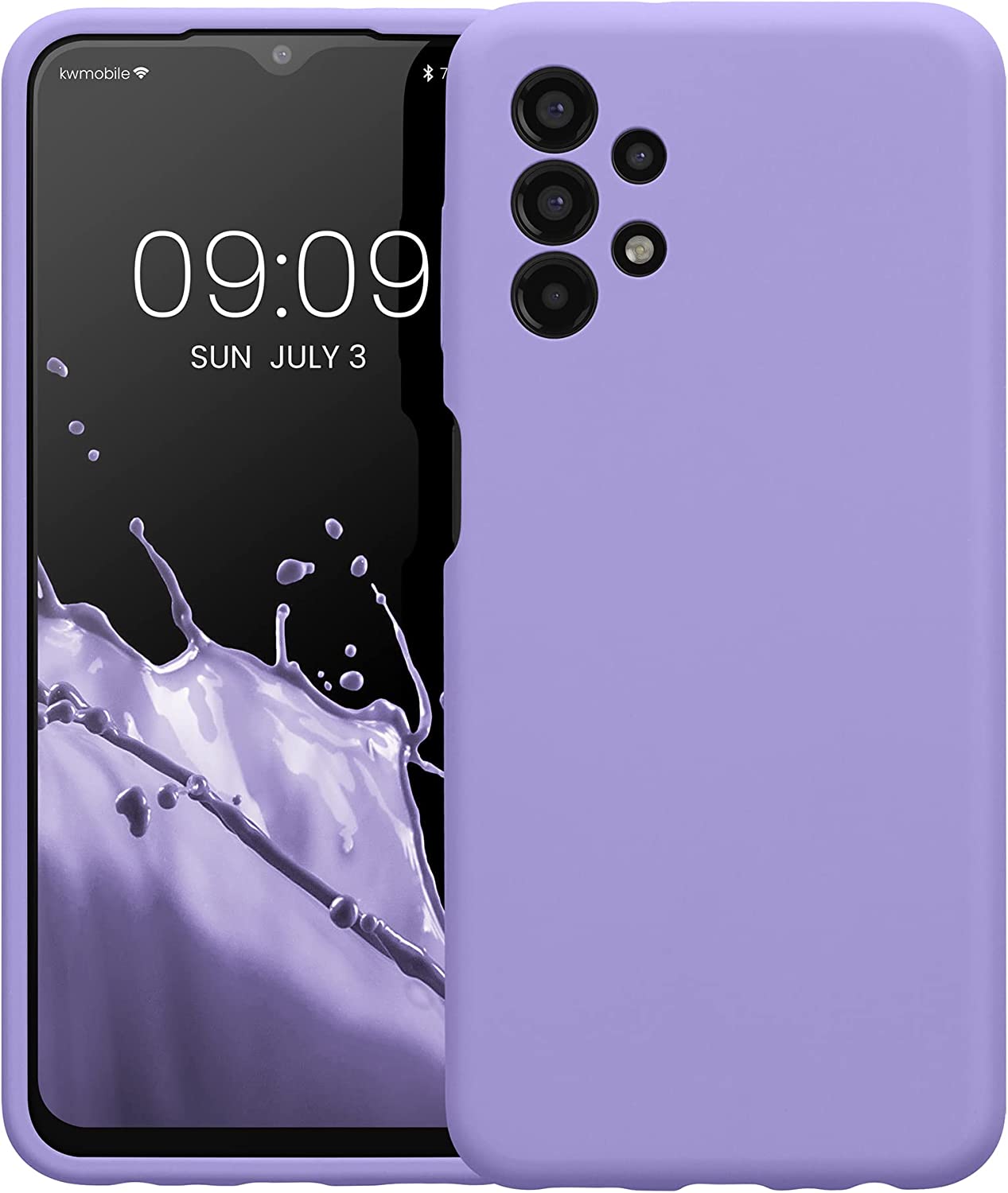 KW Samsung Galaxy A13 4G Θήκη Σιλικόνης Rubberized TPU - Violet Purple - 57832.222