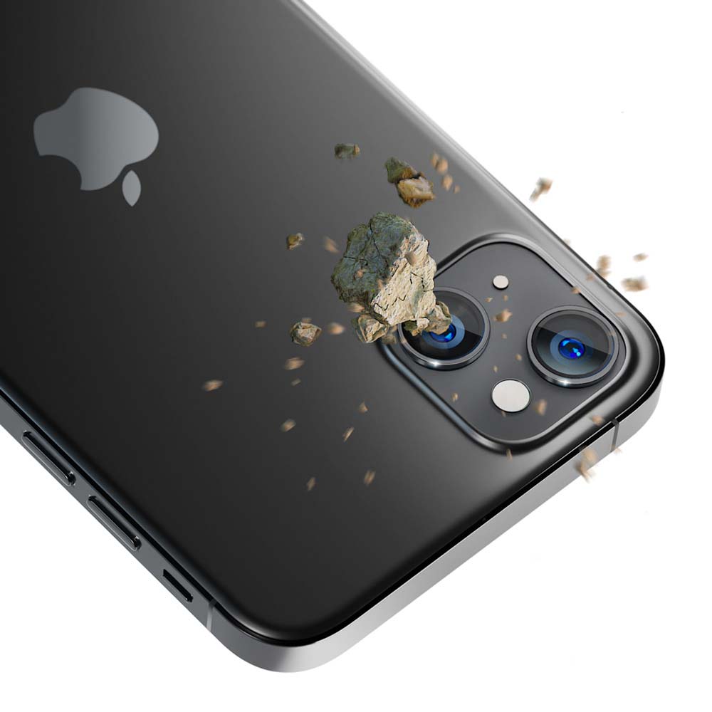 3MK iPhone 15 Lens Protection Pro 9H Αντιχαρακτικό Γυαλί για την Κάμερα - Graphite