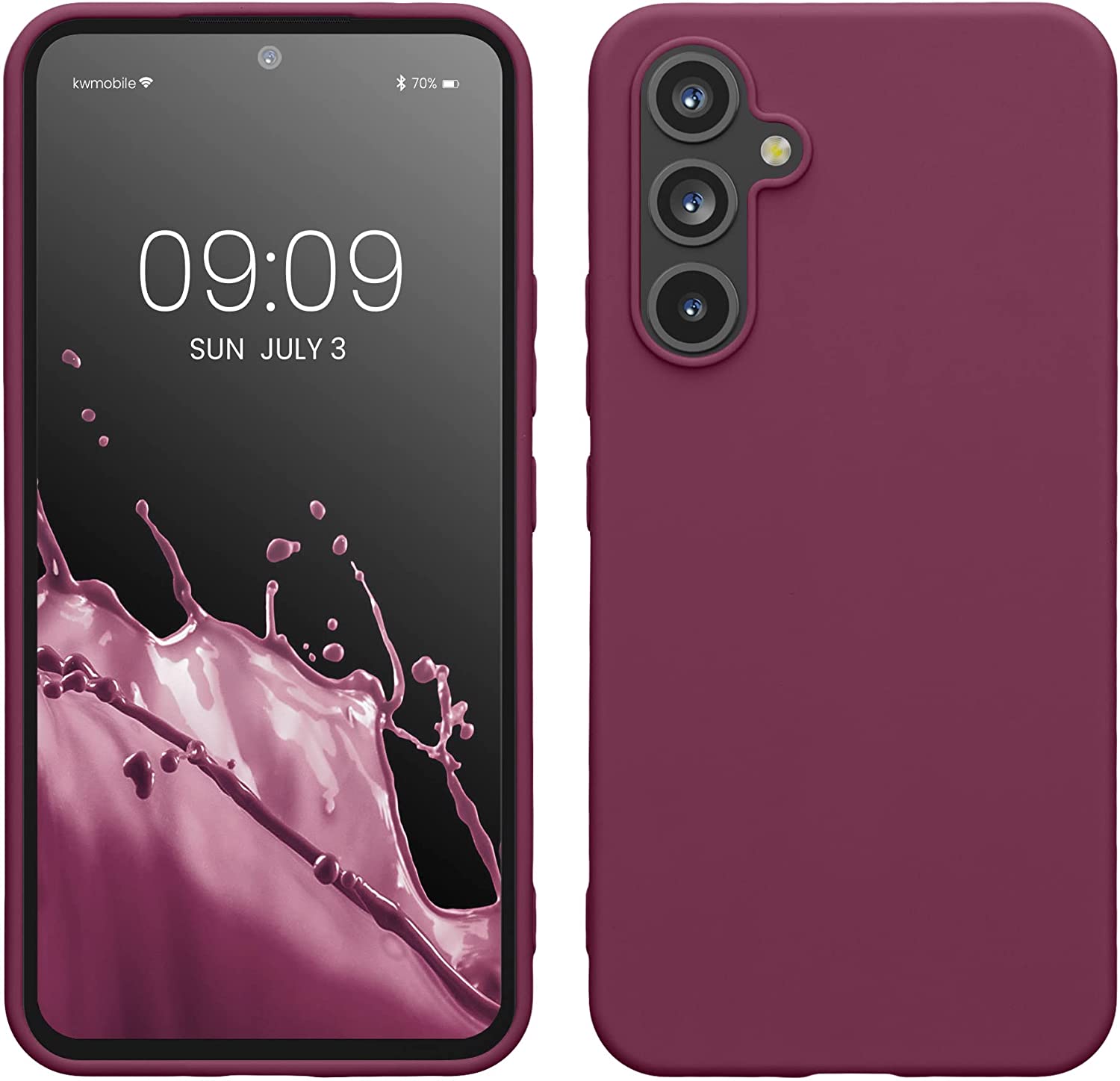 KW Samsung Galaxy A54 5G Θήκη Σιλικόνης TPU - Bordeaux Purple - 60796.187