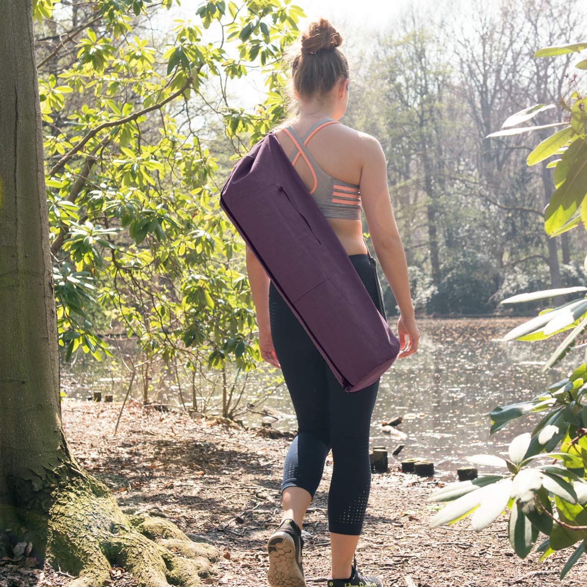 Navaris Yoga Mat Bag - Τσάντα για Yoga / Γυμναστήριο - Purple - 44963.45