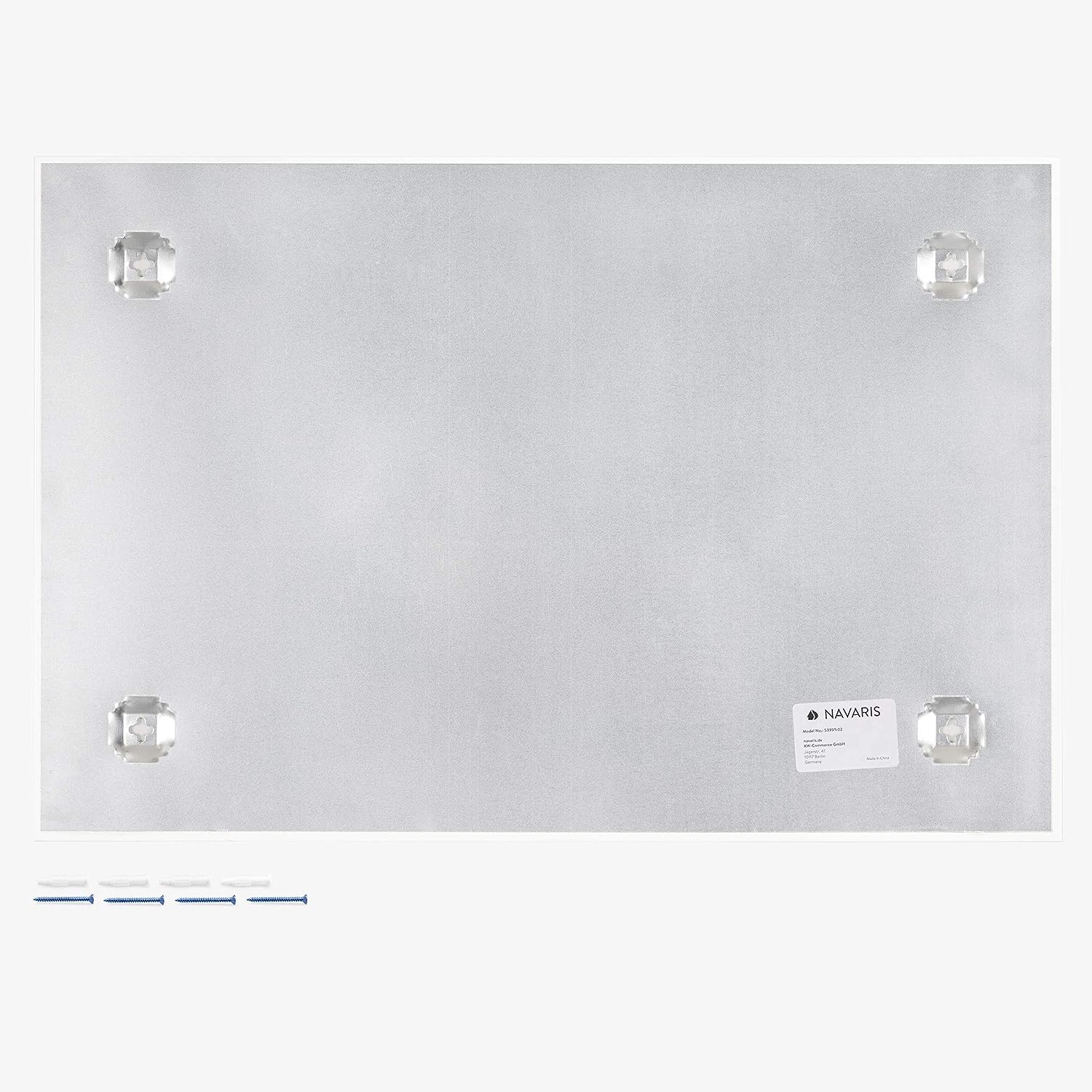 Navaris Μαγνητικός Γυάλινος Πίνακας Εβδομαδιαίου Χρονοδιαγράμματος - 60 x 40cm - White - 53999.02‎