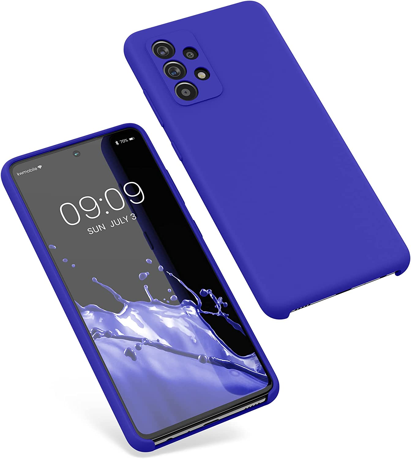 KW Samsung Galaxy A52 / A52 5G / A52s 5G Θήκη Σιλικόνης Rubber TPU - Baltic Blue - 54347.134