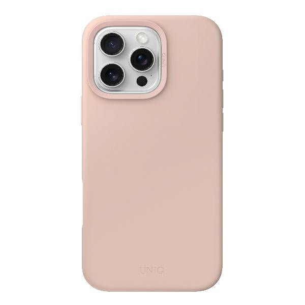 Uniq iPhone 16 Pro Max Lino Hue Magclick Θήκη Σιλικόνης με MagSafe - Pink / Blush Pink