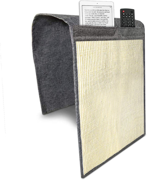 Navaris Cat Scratch Armrest Organiser Προστατευτικό Καναπέ από Γρατζουνιές Γάτας - 130 x 45 cm - Dark Grey - White - 48412.19.02