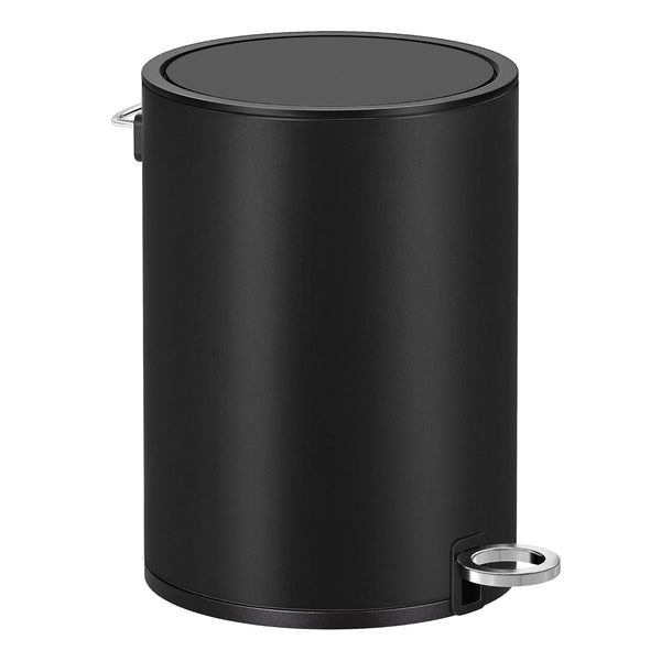 Songmics Κάδος Απορριμμάτων για το Μπάνιο - 3L - Ink Black - LTB011B01