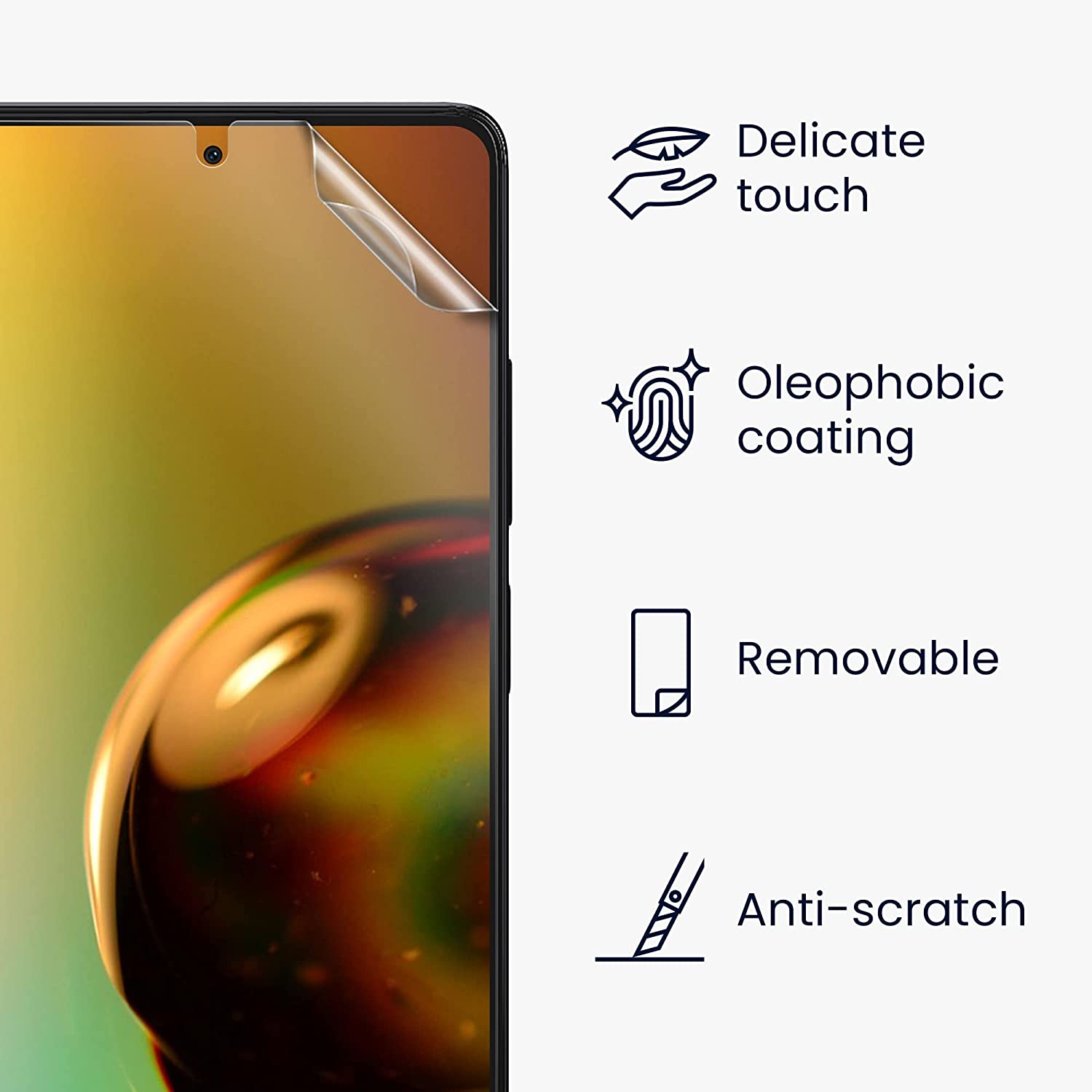 KW Xiaomi Redmi Note 12 Pro / Redmi Note 12 Pro Plus - Τρεις Μεμβράνες Προστασίας Οθόνης - Διάφανες - 60731.1