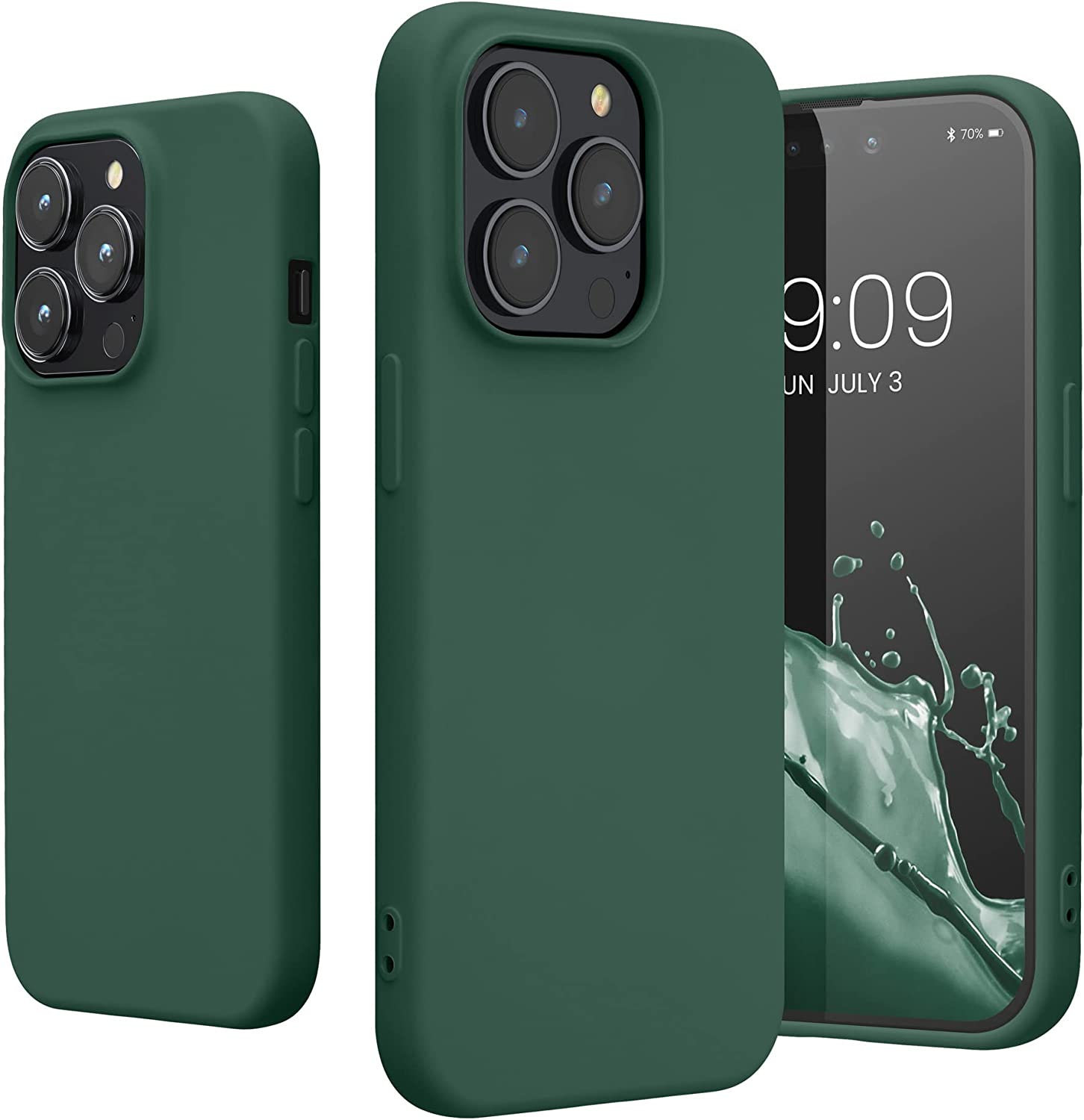 KW iPhone 14 Pro Θήκη Σιλικόνης Rubberized TPU - Forest Green - 59081.166