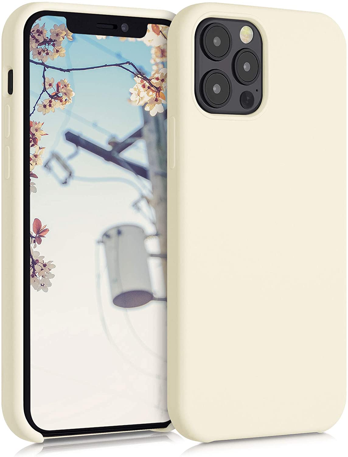 KW iPhone 12 / iPhone 12 Pro Θήκη Σιλικόνης Rubber TPU - Jet Stream - 52641.204