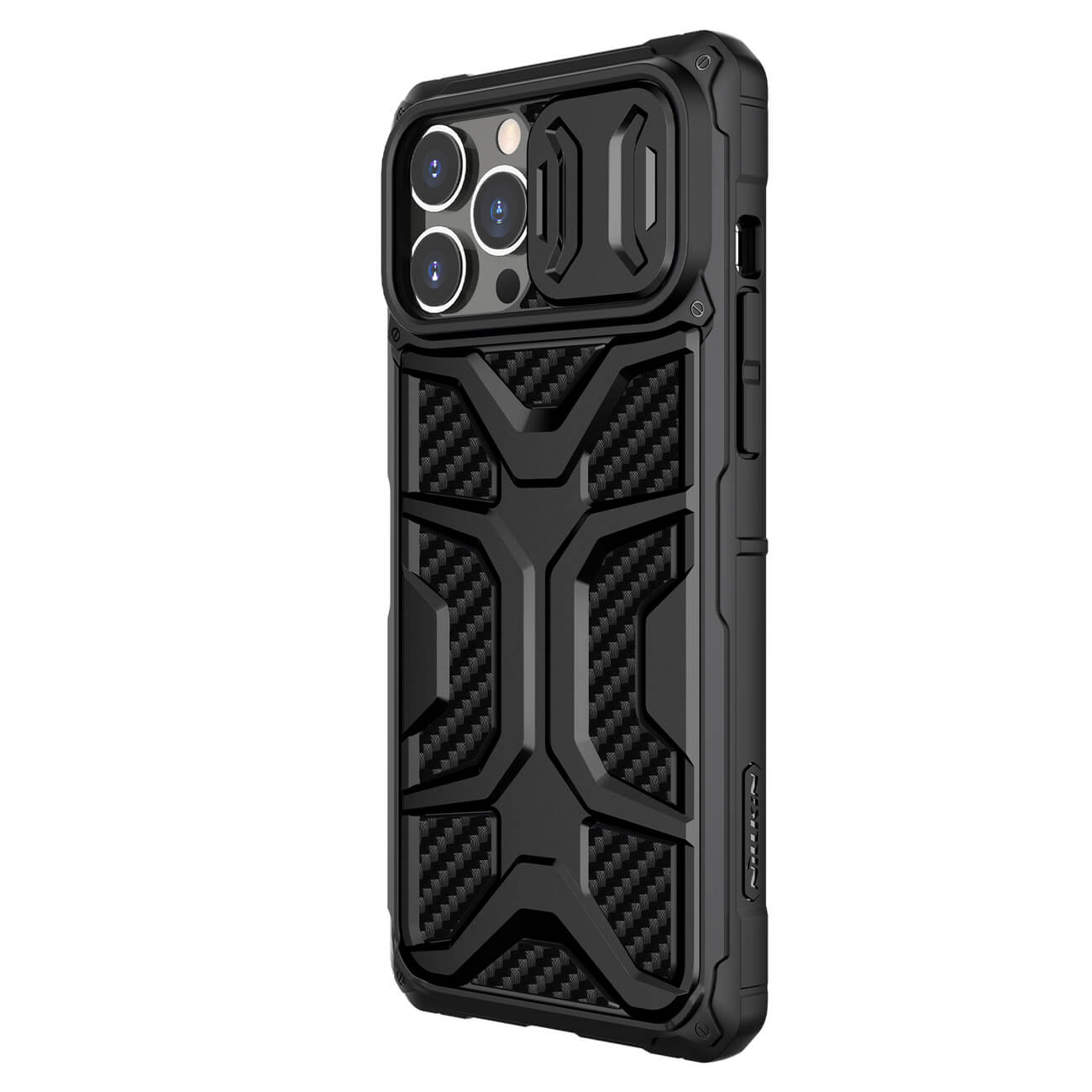 Nillkin iPhone 13 Pro Armored Case with Camera Cover Σκληρή Θήκη με Κάλυμμα για την Κάμερα - Black